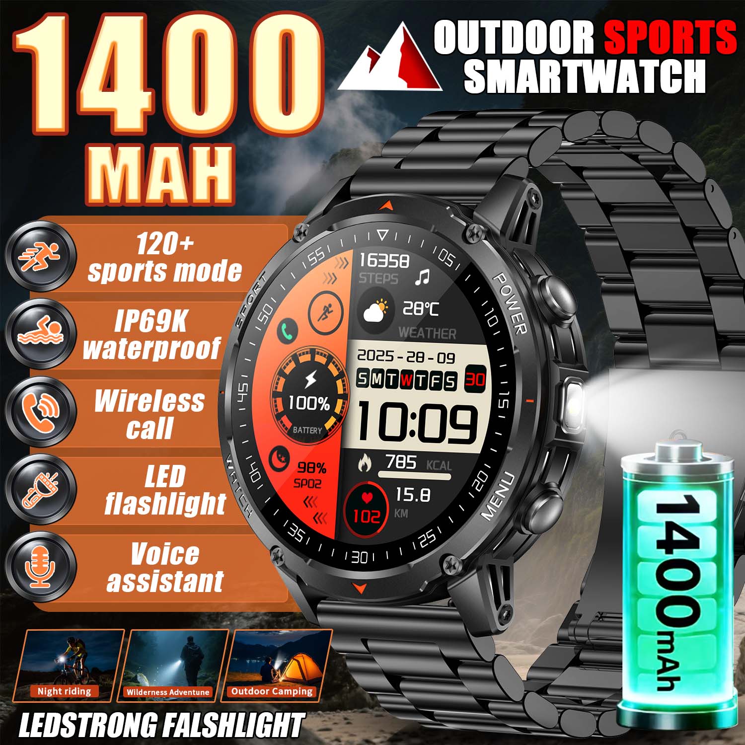 Smart Insole Pressure - 2026 NEW Smart Watch T-rex3 1400mAh
