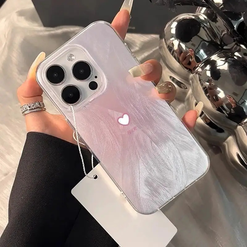 Simple Gradient Pink Heart Cas - đánh giá và giá Samsung Galaxy A55